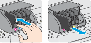 Image: Remove the ink cartridge from its slot